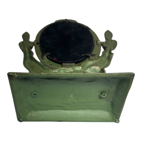 Antique Art Nouveau Safari-Themed Oval Vanity Mirror With Zebra & Giraffe Motif - Picture 5 of 9